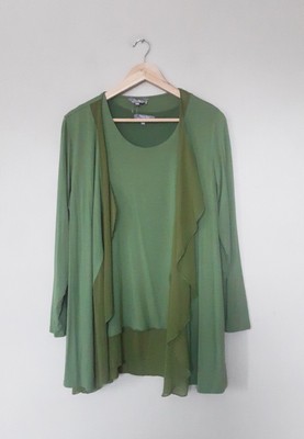 QVC MICHELE HOPE 2 Part Set Cardigan 