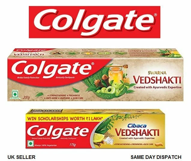 COLGATE VEDSHAKTI TOOTHPASTE Mouth Spray Swarna Cibaca Ayuvedic ...