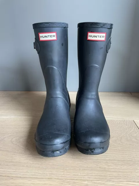 Hunter Women's Original Back Adjustable Short Rain Boots SIZE 8