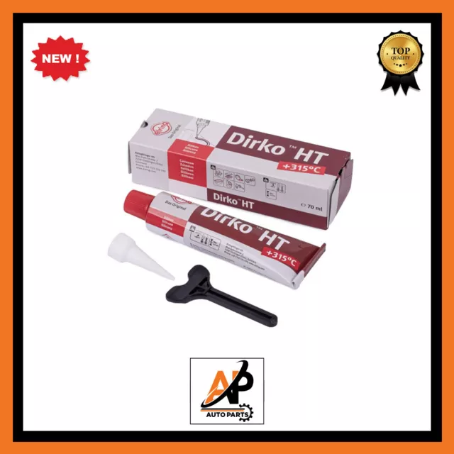 ELRING DIRKO HT RED -60C TO 315C 70ML Silicone Sealant Gasket Sealer NEW 2