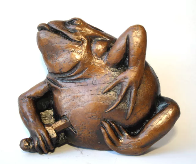 Gothic Frog Medieval Cathedral Misericord Carving Ornament Collectable Toad Gift