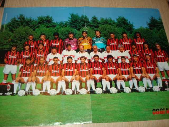 MEGA POSTER MILAN A.c. - La Squadra Con Palmares - Campionato 1991 - 1992  EUR 7,92 - PicClick IT