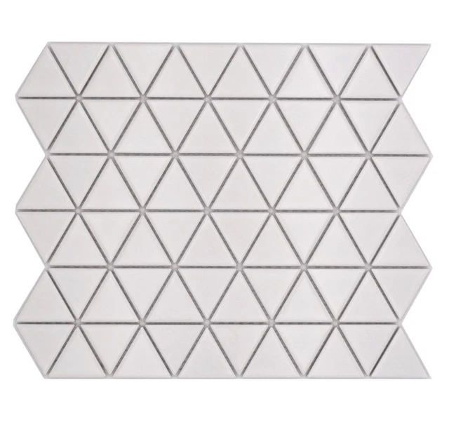 Céramique Carrelage Mosaïque Triangle Diamant Blanc Uni Mat Miroir 10 Surfaces