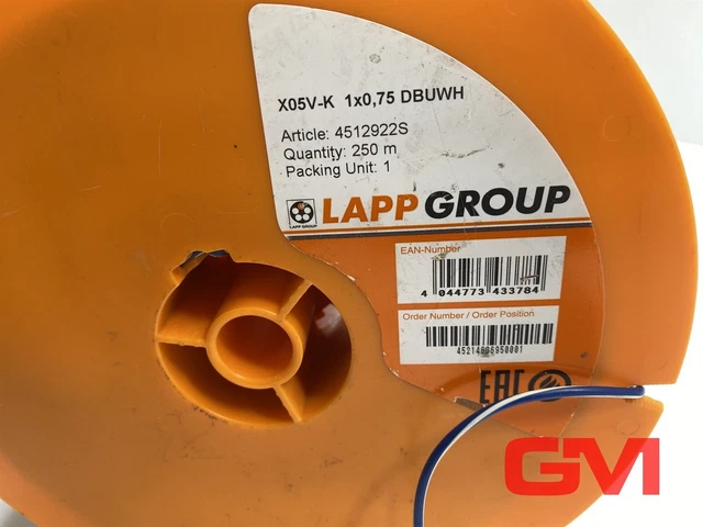 H05V-U 1x0,75 RG100m RAL5015 blau PVC-Aderleitung - 7268