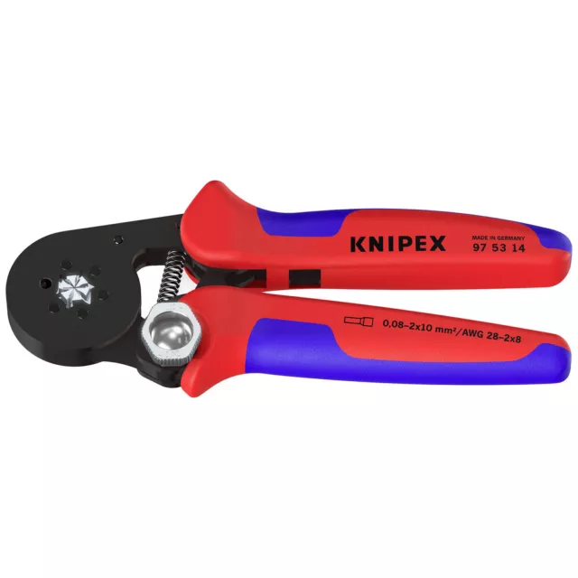 Knipex  97 53 14 Crimpzange  Aderendhülsen 0.08 bis 16 mm²