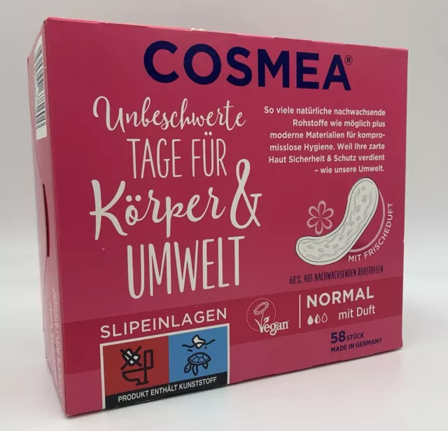 2x Cosmea Slipeinlagen Normal mit Frischeduft 116er Packung Vorteilspackung NEU