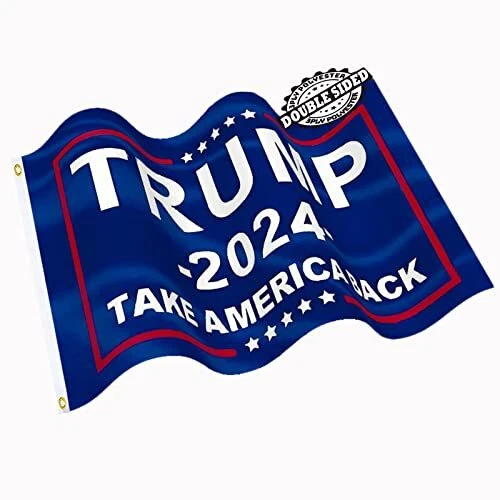 TRUMP 2024 FLAG 3x5 Outdoor Double Sided Made in USA Heavy Duty 3 Ply