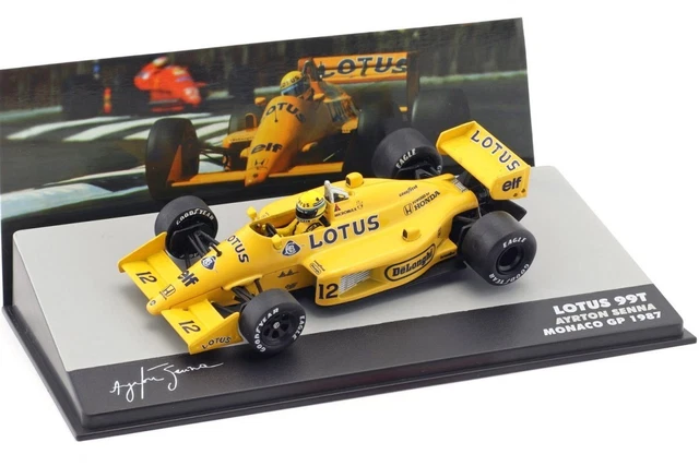 Altaya 1/43 Lotus Honda F1 99T Monaco GP Ayrton Senna 1987 LOTUS HONDA AYRTON