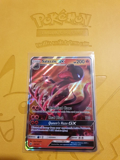 Pokémon-Karten - Brennende Schatten - Salazzle GX 25/147 SM brandneu UK