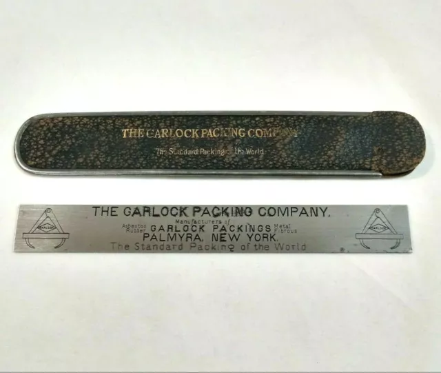 Vintage Investment Company Advertising Golden Steel 18 Inch Ruler Burbank CA