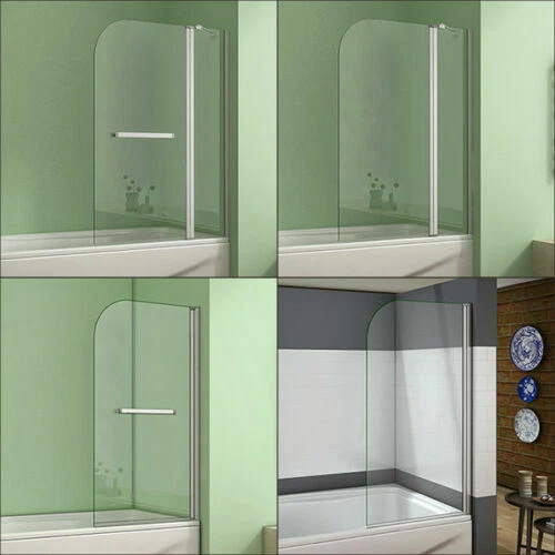 AICA SINGLE/DOUBLE/FOLDING PIVOT Shower Bath Screen Glass Panel 800 ...