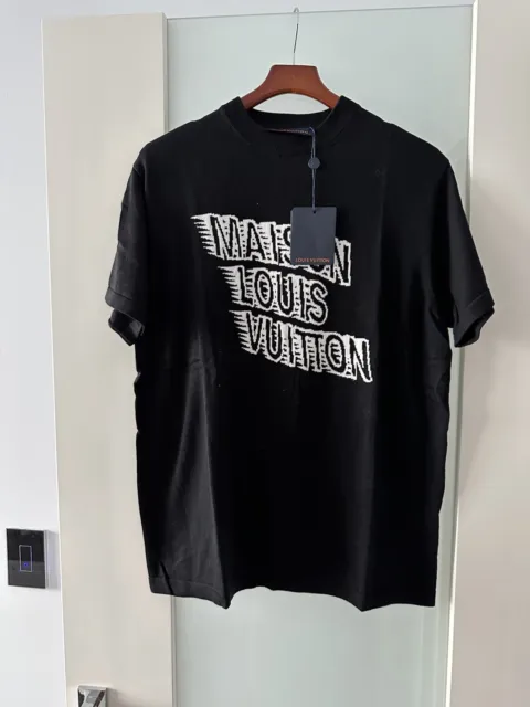 Louis Vuitton Rainbow Logo Cotton Knit T-shirt Size Small LV Tee