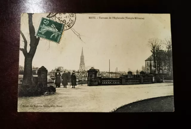 CPA 57 METZ - Terrasse de l'Esplanade (Temple Militaire)