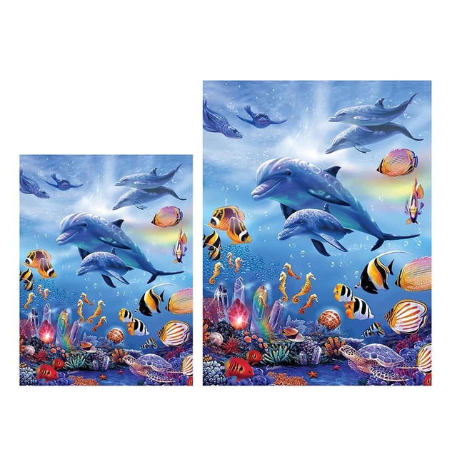MOMAKA 5D DIY Grand Diamond Painting Orso Polare, Animali Fiori Pittura Diamante Fai Da Te Completo, Ricamo Strass Artigianato Artistico per La Decorazione Della Parete Della Casa 30x80 cm