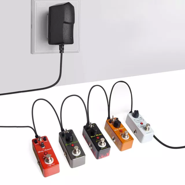 5-Wege E-Gitarre Effektpedal Netzteilkabel Adapter Gänseblümchenkette Draht 3