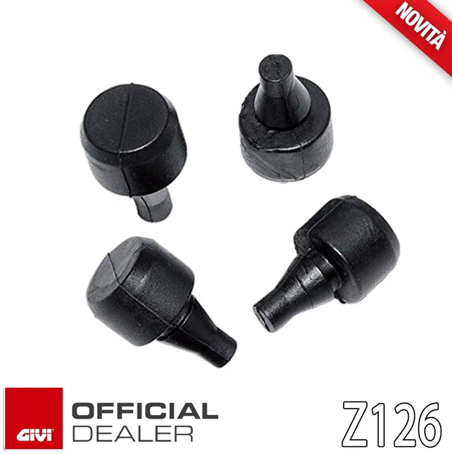 Lot De 8 Bouchons Caoutchouc Z126 - Compatibles Plaques Base Givi M3, M5, MM, M5M, M6M, Z113