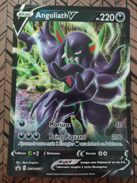 Carte pokémon JUMBO Angoliath V SWSH057 PROMO 2020 carte géante FR JCC PSA PCA