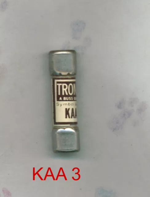 Buss Tron Kaa 3 Fuse 3 Amp 130 Volt Rectifier Fuse