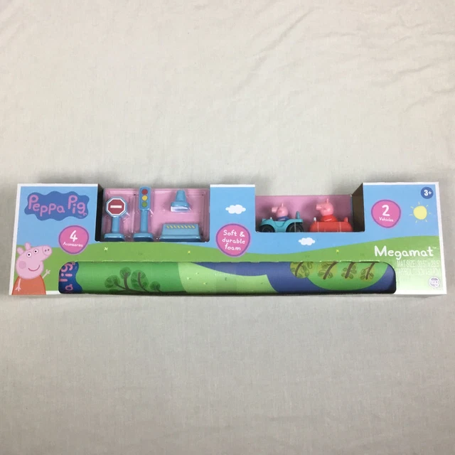PEPPA PIG DELUXE Mega Mat Megamat Floor Play Soft Foam Mat 2 Vehicles Playset £23.49 PicClick UK