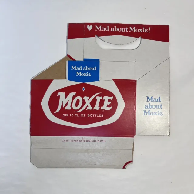 VTG Moxie Soda Pressboard Carrier Caddie Handle Holder 10oz Holds 6 Bottles USA