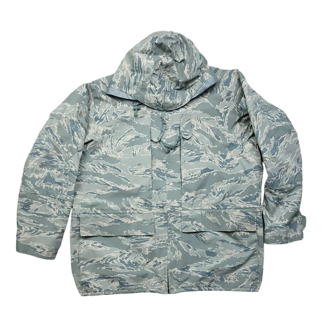 USAF ADULT XL REGULAR Parka All Purpose Camo Tiger Stripe Apecs Air