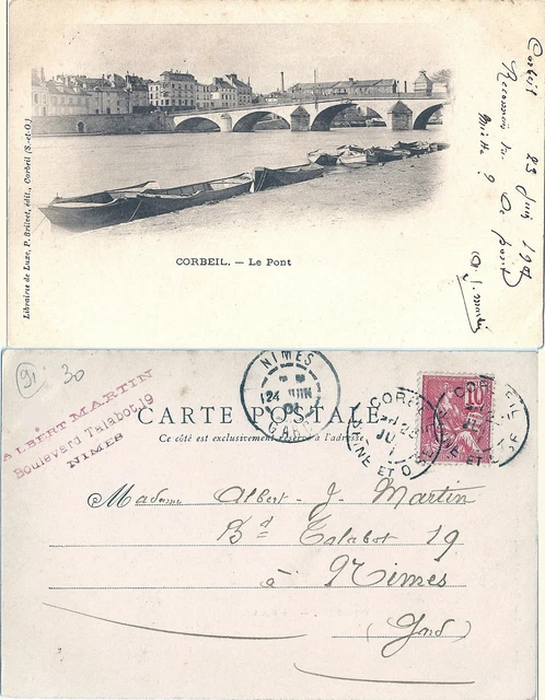 91 Corbeil - Le Pont - 1901