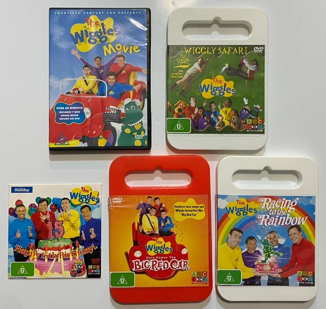 THE WIGGLES X5 DVD Set Bundle Original Cast OG Anthony Jeff Murray Greg ...