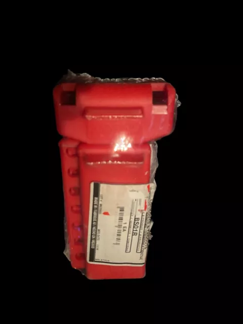 North B-Safe BS01R Red Polypropylene Ball Valve Lockout