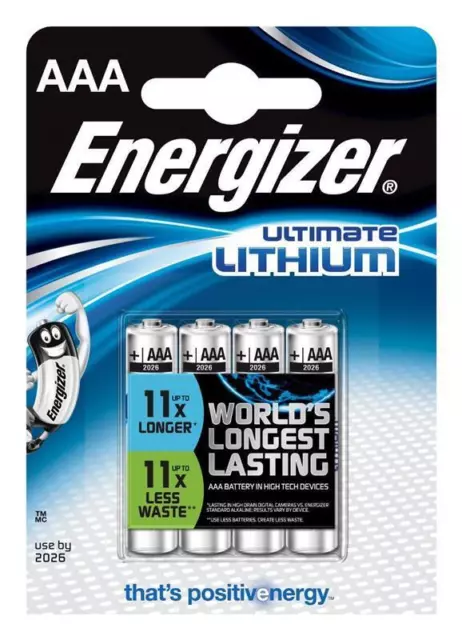 20  x Energizer Ultimate Lithium AAA Micro Batterien LR03