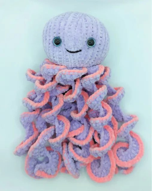 Knitting Pattern Cuddly Octopus Toy Spiral Tentacles in Flutterby Chunky Easy