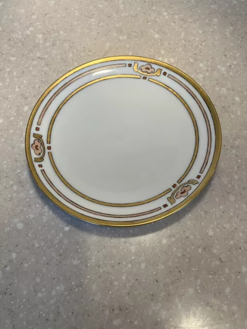 Antique hand painted 6” plate made in Japan. Beautiful Gold Trim . One of a Kind