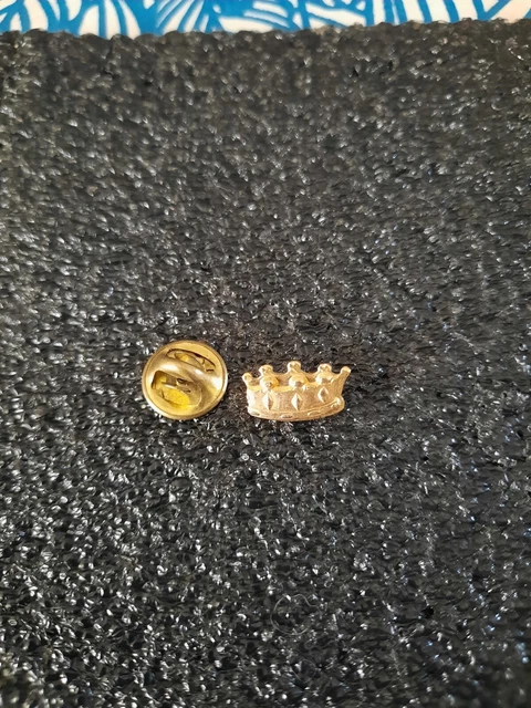Broche Couronne Comtale En Métal Doré - Vintage Et élégante
