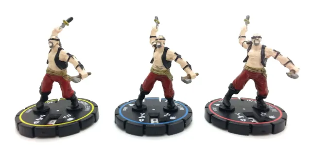 Horrorclix KNIFE THROWER +1 3 PACK #031 #032 #033 FREAKSHOW HEROCLIX Wizkids