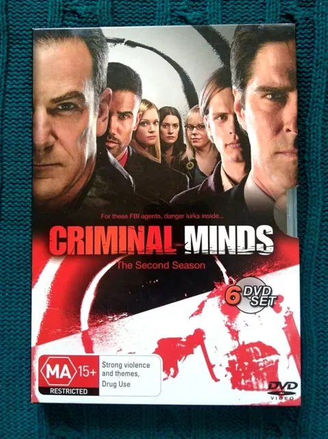 Criminal Minds- Season 2-Dvd, 6-Disc Box Set-  Region-4, Very Good, Free Post