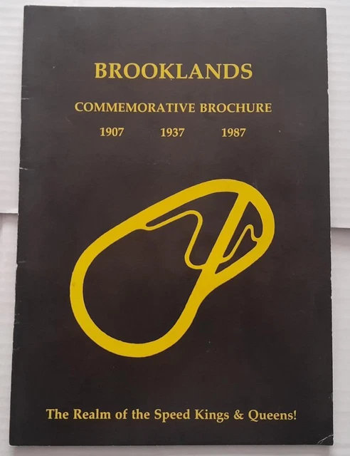 Brochure commemorativa Brooklands 1907, 1937, 1987
