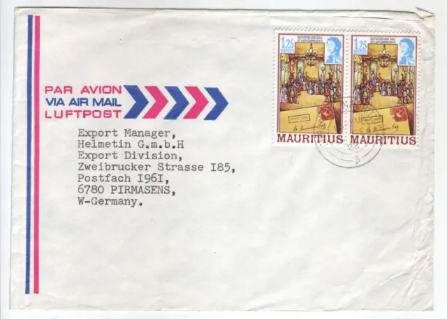 MAURITIUS   Luftpostbrief  airmail cover  lettre par Avion 1982