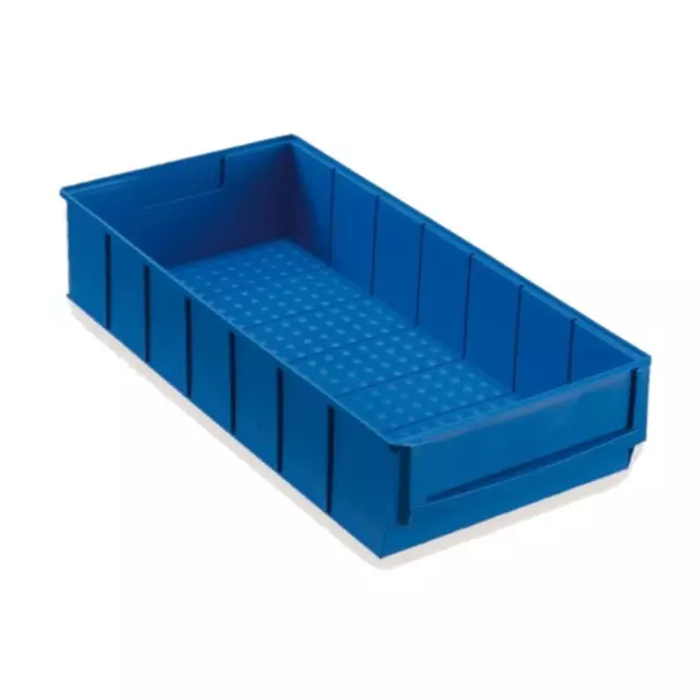 12 Industriebox Lagerbox Lagerkasten Universalbox SET 400x183x81mm blau