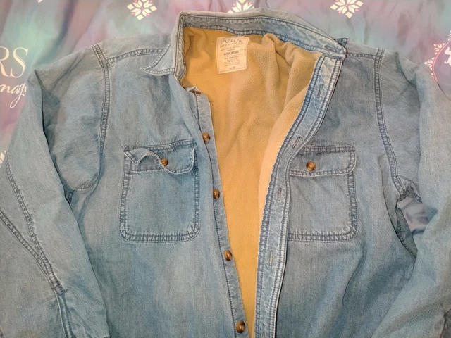 ARROW BLUE JEANS Co Men s XXL Sized Fleece Lined Flannel Jacket 14.99 PicClick UK