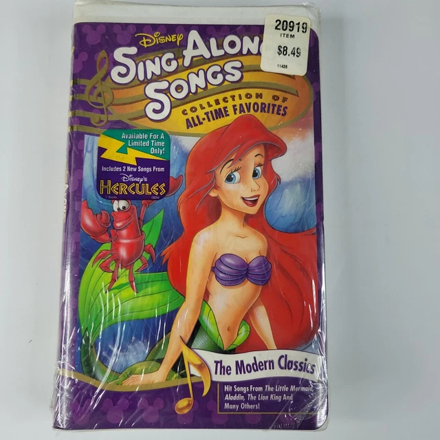 DISNEY SING ALONG Songs All Time Favorites Modern Classics VHS NEW