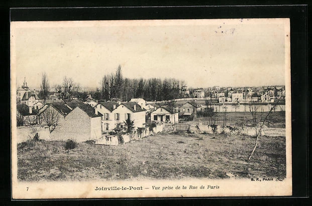 CPA Joinville-le-Pont, Vue prise de la Rue de Paris 1906