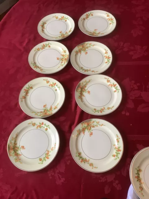 8 Acacia by Taylor Smith & T  Bread/pie/ Appetizer plates Art Deco Autumn,